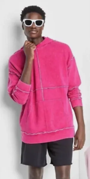 New XL Wild Fable New Pink Hooded Sweatshirt thumbnail 1