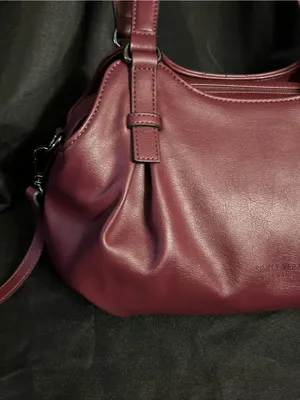 Simply Vera Vera Wang Women’s Quilted Burgundy Satchel thumbnail 6