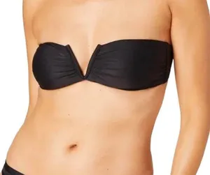 NWT Andie Swim Black The Scala Strapless Swimsuit Top Size Medium thumbnail 1