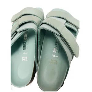 Birkenstock Uji Shine Slide Sandal SURF GREEN Narrow Size 6 US / 37 EU New $160 thumbnail 5