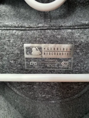 Genuine Merchandise Charcoal Gray Atlanta Braves Pullover Crewneck Hoodie thumbnail 3