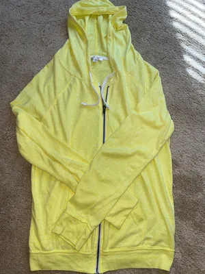 Yellow Lightweight Hoodie Size L thumbnail 3