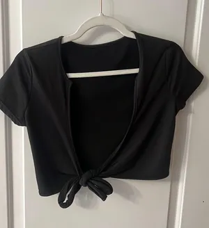 Black tie front top thumbnail 1