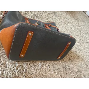DOONEY & BOURKE Shelby Shopper Tote Bag Purse Leather Big TRAVEL OFFICE LARGE thumbnail 9