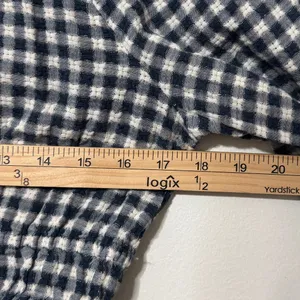Madewell Sophia Top Size Small in Textured Windowpane Gingham Blouse thumbnail 6