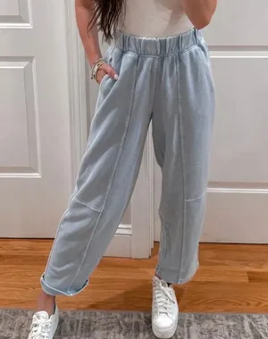 Aerie Barrel Pants gray  thumbnail 1