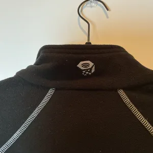 Mountain Hardwear Womens Fleece Pullover Black Grey Houndstooth Quarter Zip Sz M thumbnail 5