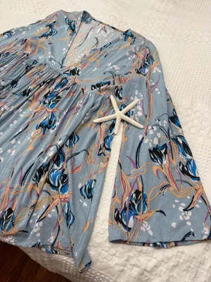 Free People Dress Mini Floral Small Long Sleeve thumbnail 4