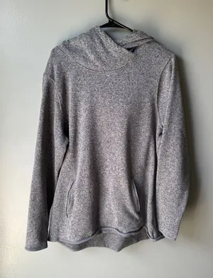 Old Navy Active Gray Cowl Neck Fleece Pullover Women’s XXL Cozy Sweatshirt thumbnail 1