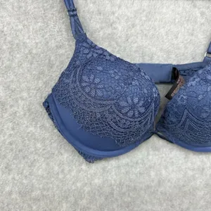 Victoria’s Secret Blue Lace Push up Women's Bra Size 32C thumbnail 3