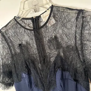 NEW Foxiedox Nixie Lace Wide Leg Illusion Neck Jumpsuit, NWT, Size XS, MSRP $189 thumbnail 8