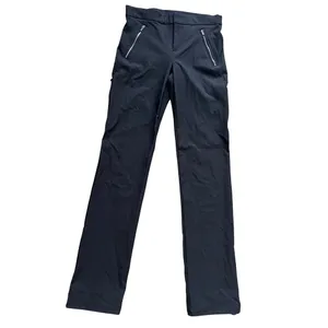 Athleta Wander Straight Pants 4T Black Athletic‎ Yoga Pants Hiking Zip Pockets thumbnail 2