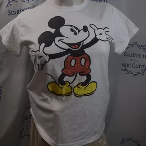 Mickey Mouse Pullover Ladies Tee Size XL thumbnail 1