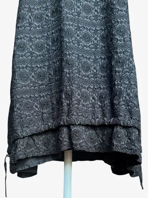 Pete & Greta Black‎ Silk Dress Sz L thumbnail 3