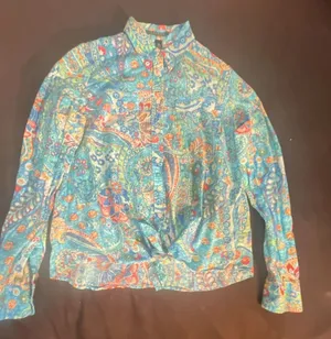 Lauren Ralph Lauren Paisley Print Button-Down Shirt thumbnail 3