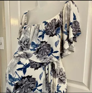 Pinkblush Off Shoulder Maternity Dress thumbnail 3