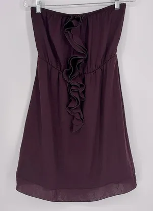 Banana Republic Factory Strapless Ruffle Dress Women’s Size Small thumbnail 1