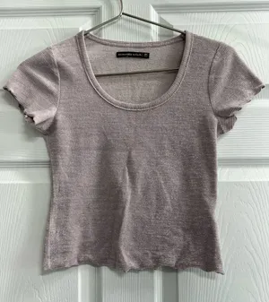 Abercrombie and Fitch Women’s Purple Crop Top - Size XS - VGUC thumbnail 1