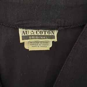 Vintage Au Coton Waistcoat Vest Women's Navy Sleeveless V-Neck Classic One Size thumbnail 5