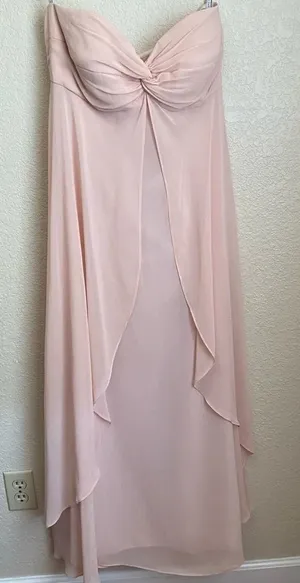 Jenny Yoo Dusty Rose‎ Strapless Bridesmaids Dress size 8 thumbnail 1