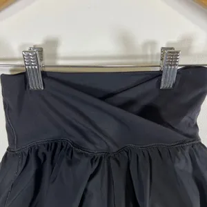 Aerie Black Crossover Waist Ruffle Skort Athletic Shorts Womens‎ XXS thumbnail 2