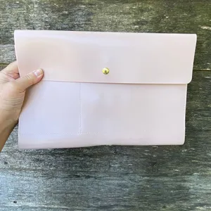 NWT Glass Ladder & Co pink portfolio or clutch thumbnail 3