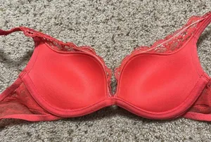 Victoria’s Secret Coral Plunge Push Up Bra thumbnail 4