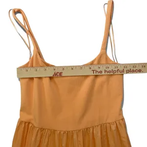 Old Navy Sunfish Orange‎ Midi Dress Small Cotton Fit Flare Summer Sundress thumbnail 3