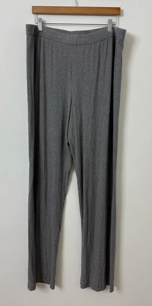 {XL} Skims Soft Modal Spandex Gray Ribbed Lounge Pants thumbnail 1