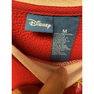 Vintage Disney Brand Women's Red‎ Size M Mickey Embroidered Applique Sweatshirt thumbnail 4