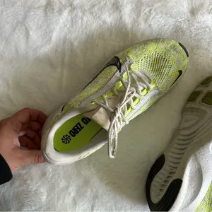 Nike Women's SuperRep Go 3 Flyknit Sneakers Neon Yellow White Size 7 thumbnail 12