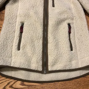 Patagonia Retro Pile Hoody Full Zip Jacket Cream thumbnail 5