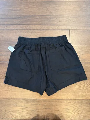 Old Navy Black Women’s Elastic-Waist Everyday Shorts Size Small NWT - P21 thumbnail 5