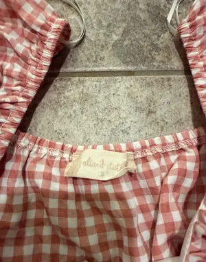 Altar'd State Pink Gingham Top thumbnail 3