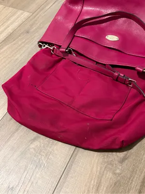 Coach Crossgrain Leather convertible‎ Pocket Tote F34497 Cranberry thumbnail 3