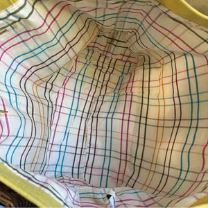 VTG L. L. Bean Boat & Tote Golden Butter Yellow Heavy Duty Canvas XL - HTF thumbnail 3