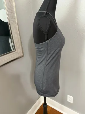 Lululemon Power Y Tank Racerback Yoga Running Athletic Grey Size 6. thumbnail 6