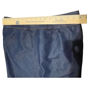 Vintage‎ Levis Red Tab Denim Skirt Dark Wash Y2K Pencil Skirt 10 MS 95729-2417 thumbnail 10