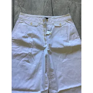 J. Crew Womens White Pleated Button Front in Chino 8 $98 Nautical Sailor thumbnail 3
