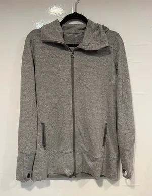 Heavyweight Lululemon Full-Zip Hooded Sweater - Gray thumbnail 1