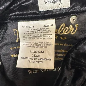 Wrangler Black Velvet High Rise Flare Pants thumbnail 8