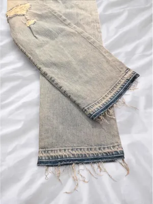 MOTHER The Tomcat Ankle Distressed High Rise Jeans Light Wash Size 25 NWT thumbnail 9