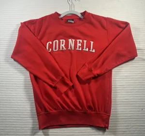 Cornell University MV Sport Sweatshirt Red Crewneck Collegiate Ivy League Small thumbnail 1