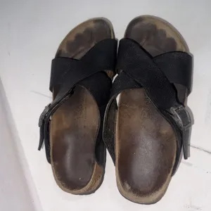 Birkenstock Birki's Black Criss Cross Strap Sandals EU: 39 US Size W8 M6 thumbnail 2