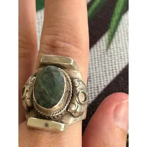 925 sterling silver ring band size 9.75 15.93g lot d2 large ring thumbnail 2