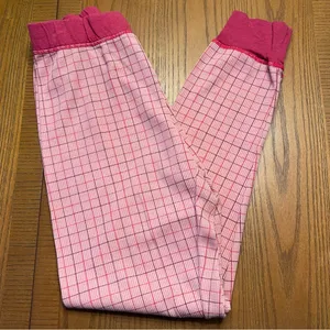 Free People‎ Intimately Chill Evening Pink Plaid Pajama Lounge Pants Size XS thumbnail 8