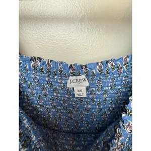 J. Crew Smocked Midi Dress with Puff Sleeves Sz. XS thumbnail 4