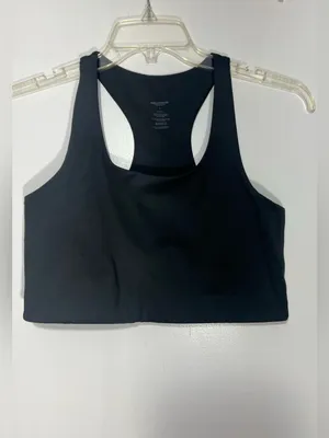 Girlfriend collective grey Skyline Paloma Racerback Bra size L thumbnail 3