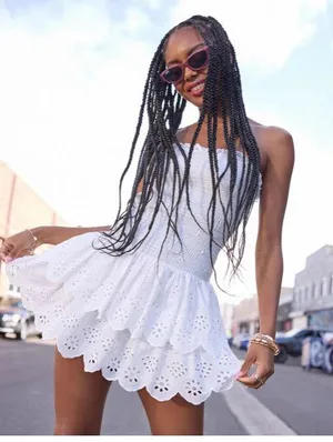 Windsor Dress Mini White thumbnail 1