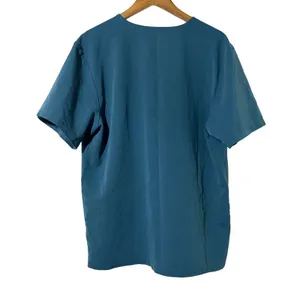 Figs Technical Collection Men's Scrub Top Blue/Green V-Neck Pullover Size XL thumbnail 2